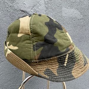 Men's Vintage Camo Cotton "Jones Hat" by Buck Bay- Unmarked Size Fits Like Large